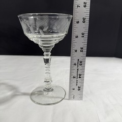 Vintage Libbey Rock Sharpe Halifax Champagne Tall Sherbet Glass 6 1/8” Set Of 6