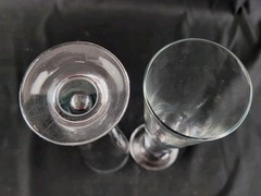 (Set of 4) Vintage 11″ Tall Pilsner Beer Glasses Flutes , Clear, Tapered
