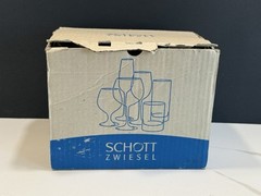 6 Schott Zwiesel Made In Germany 6” Leaning Tower Highball Glasses Barware NIB