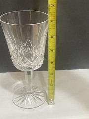 Set Of 2 Waterford Classic Lismore Goblets 8 oz Diamond Point & Star Base