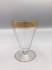 Tiffin Franciscan Minton Tumblers Footed Clear 4 oz 14196 Vintage Lot of 2