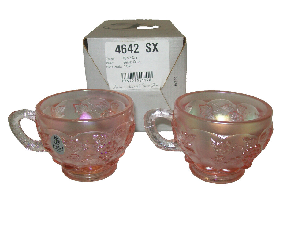 Fenton 2002 Sunset Stretch Punch Cups