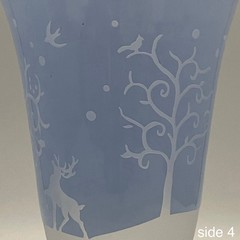 Slant Collections Winter Wonderland 3pc Water Goblets/Glasses 1994-2018 6″t 16oz