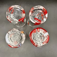 Arte di Murano Alessandro Coppola Italy Hand Blown Millefiori Glasses SET/4