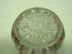 Fostoria Sylvan Toothpick Holder Clear with Gold Trim