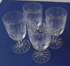 Four Gorham «Rosewood» (Older Style) Iced Tea Glasses – 6-5/8″