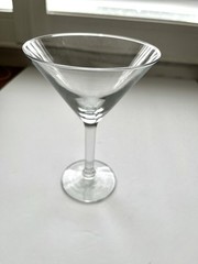 Clear Martini Champagne Wine Glass 7 “ Tall