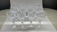 Set 12 Waterford KILDARE 6 1/2″ Tall claret wine goblets glasses stemware