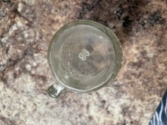 Vintage 5 3/4” Anchor Hocking Glass Mug Quilted Diamond Point Pattern