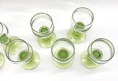 11 Lime Green Stem Liqueur or Port Glass Bormilio Rocco Limocino Goblet Cordial