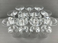 11 Kosta Boda Prince Water Goblet Set Vintage 6 3/4″ Clear Crystal Glass Sweden