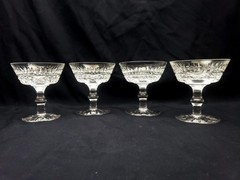 SET OF 4 WATERFORD CRYSTAL TRAMORE CHAMPAGNE TALL SHERBET GLASSES