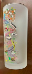 CATSTUDIO Souvenir Glass 2015 FLORIDA Sunshine State Frosted Tall Tumbler