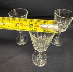 Cristal D’Arques-Durand Crystal Chantelle/Lady Victoria Cordial Glass Set of 3