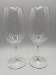 RIEDEL VINUM GRAND BORDEAUX WINE GLASS Crystal 10″ AUSTRIA 32 OZ Set Of 2