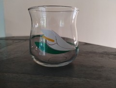 Vtg Anchor Hocking Fantasy Calla Lily 9.5 Oz Rocks Beverage Glass