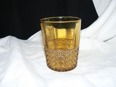 Canton Glass #1 unnamed Amber Tumbler circa 1887