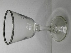VINTAGE FEDERAL GLASS CORDIAL WINE GLASS «THE SPORTSMAN SERIES» CANADA GOOSE