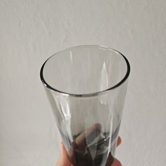 Vtg Libbey Amethyst Smoke Drinking Glass Barware 6.5″ Mid Century Modern