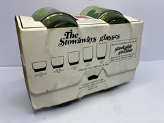 VTG Anchor Hocking Clover Glasses NOS Set Of 4 MCM