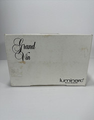 12 Luminarc Grand Vin Arc J.G. Durand Wine Taster Glasses with box France VTG