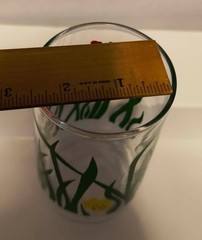 MCM LIBBEY FLORAL DRINKING GLASSES/BRIGHT COLORS FOR SUMMER – 5.5″ VINTAGE