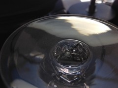 Fostoria Crystal Wedding Ring One (1) Imperfect Iced Tea Glass Platinum
