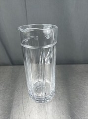 Deco Rogaska Gallia Crystal Martini Pitcher Signed Tall Vertical 44oz