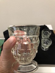 9 Colony Whitehall Cubist Clear Flared Footed Iced Tea Glasses RETIRED VTG