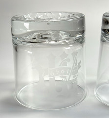 Nice Heavy Bottom Whiskey/Double Old Fashioned 12oz Glasses Etched with a Logo