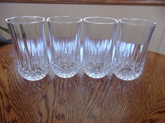 Longchamp 10 Oz Flat Tumbler Tumbler Cristal D’Arques – Set of 4