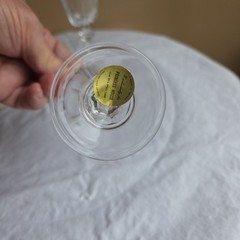 4 Vintage Princess House Crystal Esprit Cordial Glasses NOS