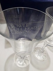 4 Towle «TUDOR» Water Wine Goblets , 8″, Lead Crystal