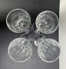 Set Of 4 Toscany Elite Fluted Champagne 8.25” Cocktail 24% Lead Crystal Glasses