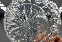 Val St. Lambert Crystal Bowls Dessert Fruit Sorbet 4.5″Signed
