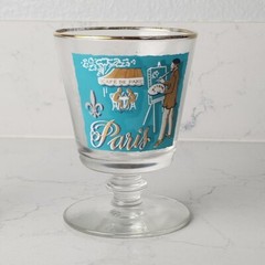 1959 Libbey Int’l World Cities of the World MCM Pedestal Cocktail Glasses Set 5