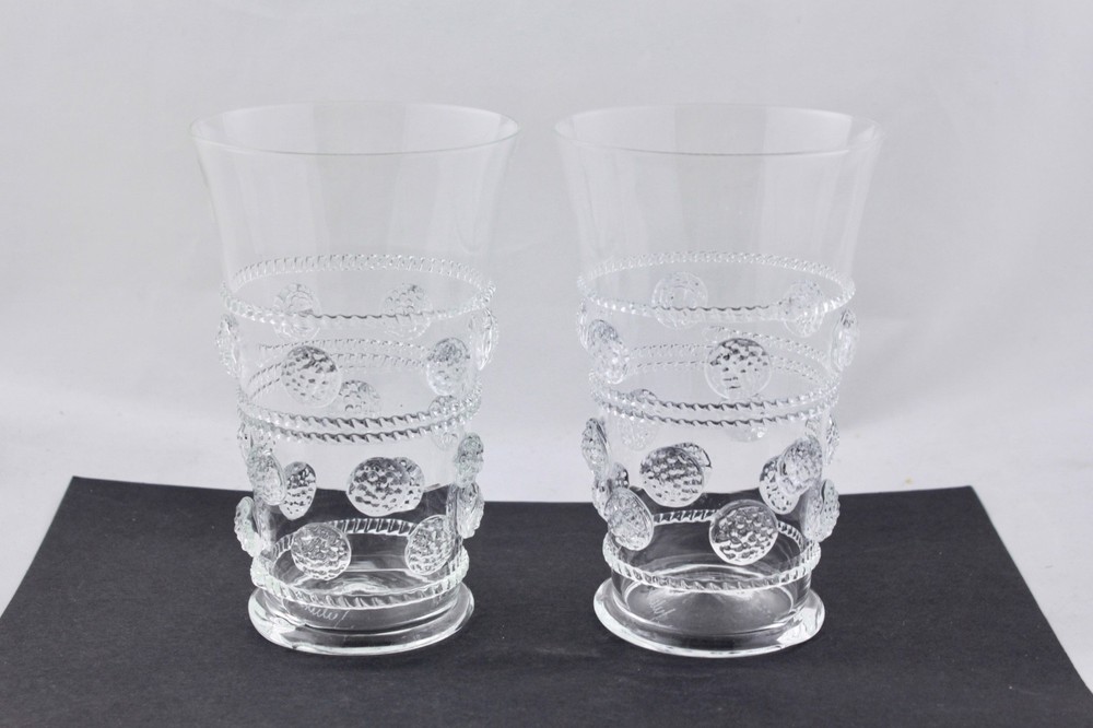 SET OF 2 JULISKA ISABELLA LARGE TUMBLER HAND-BLOWN GLASS – MINT
