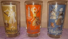 Cities Of The World Rock Glasses / Set of 3/ VGC