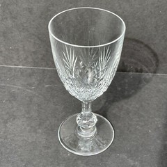 St Louis Crystal Massenet Burgundy Wine Glass Made in France Retired 7 Available