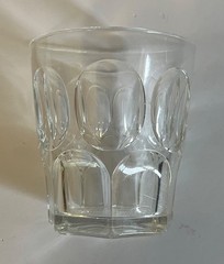 Antique Mid 19th c American Classical Ashburton Flint Glass Whiskey Tumbler 1850