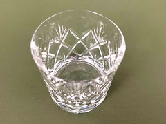 Edinburgh Kelso Criss Cross Fan Cut Crystal Old Fashioned Tumbler Glass 3 1/4»