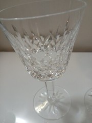 Set Of 2 Waterford Crystal Lismore Claret Wine Glasses 5 oz. Stemware 5 3/4″