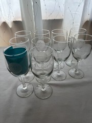 Set of 10 Whole Foods Wine Glasses – Engraved Rocky River (Ohio)