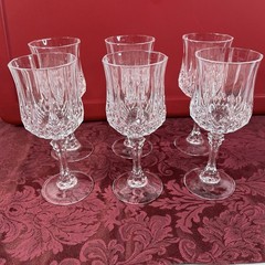 cristal d’argues LONGCHAMP 25 cl Wine Glasses Set of 6 In Box!