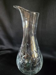 Block Crystal Ballet Pattern Wine Carafe Vintage