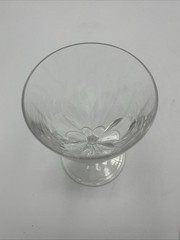 Val St Lambert Water Goblet Glass Gevary Pattern 5 1/8″ Tall Set of 4