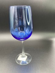 Blue Wine Glass Drink Cocktail Party Bar 9″ Tall Greenbriar