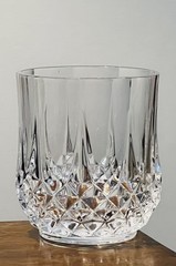 Set of 2 Cristal d’Arques Crystal Longchamp Whiskey Glasses 3.75” H Discontinued