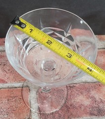 Vtg.W.M. Dalton French Lead Crystal-Cherbourg-Unit #3-2 Champagne/Sherbet-France