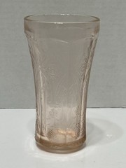 Vintage Indiana Glass Flat Tumbler Recollection Pink Depression Glass 14 Oz USA